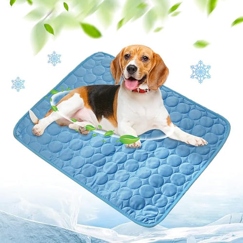 Self-Cooling Pet Mat for Dogs & Cats – Breathable Cooling Pad, Washable Summer Pet Sleeping Mat, Non-Slip Indoor Pet Bed