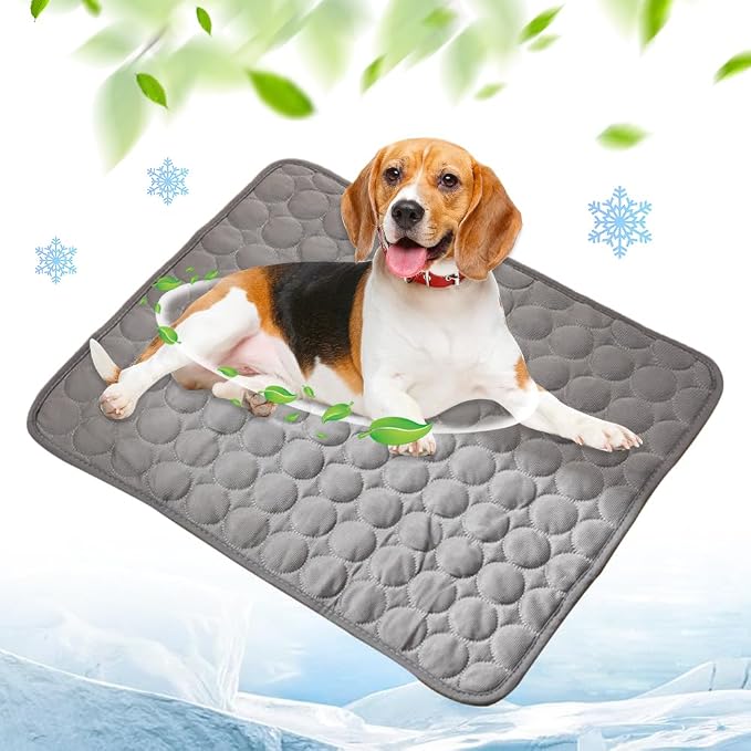 Self-Cooling Pet Mat for Dogs & Cats – Breathable Cooling Pad, Washable Summer Pet Sleeping Mat, Non-Slip Indoor Pet Bed