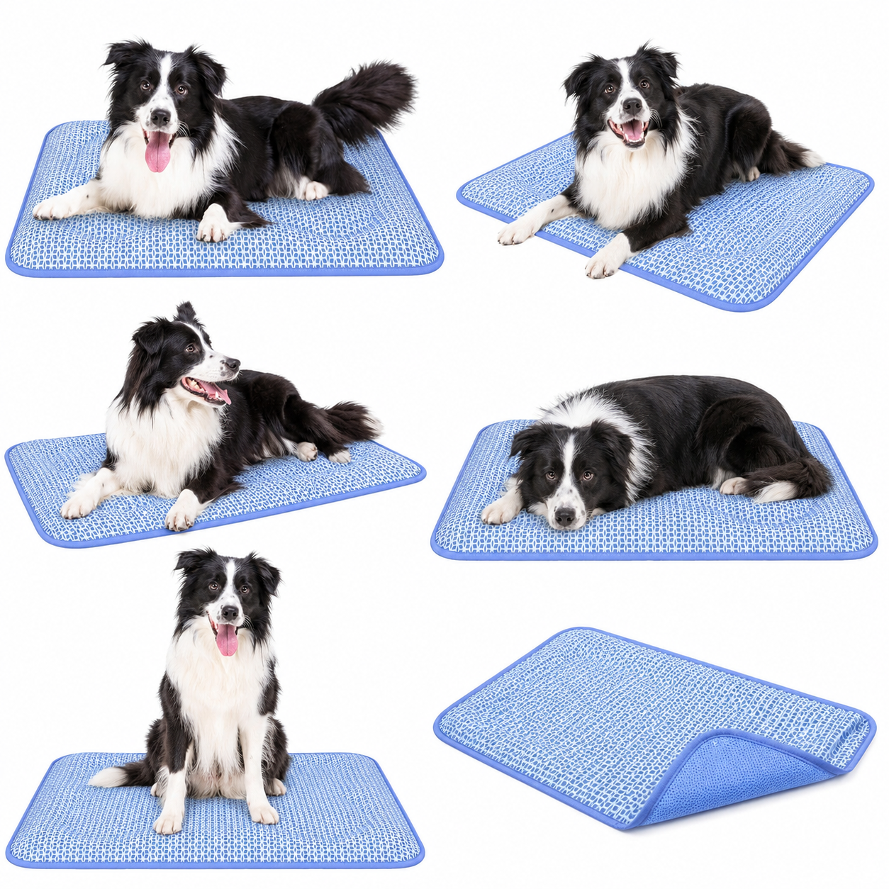 Self-Cooling Dog Mat for Large Dogs, Breathable Pet Cooling Pad, Washable Summer Cooling Bed for Dogs & Cats, Non-Slip Pet Rest Mat