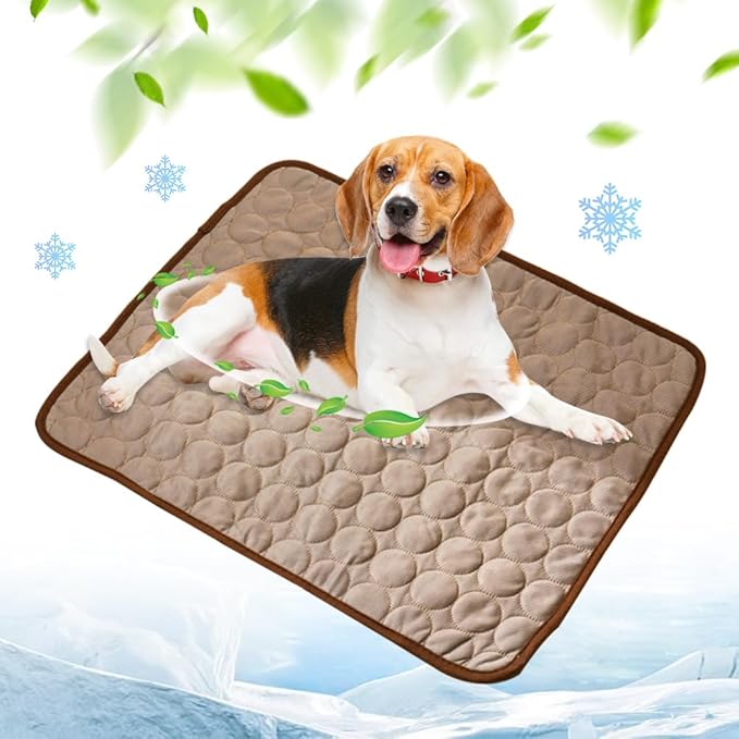 Self-Cooling Pet Mat for Dogs & Cats – Breathable Cooling Pad, Washable Summer Pet Sleeping Mat, Non-Slip Indoor Pet Bed